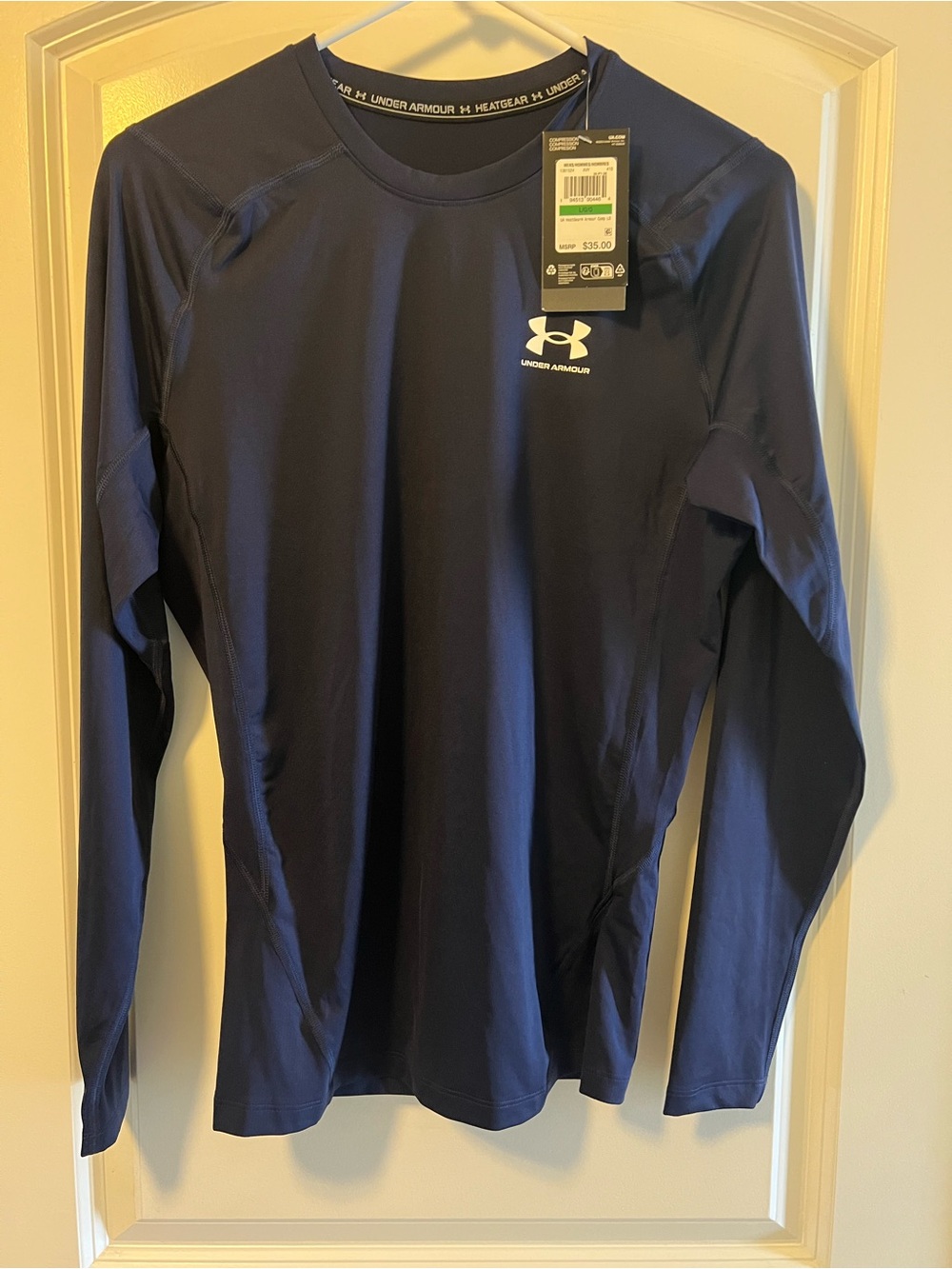 Under Armour Men’s Long Sleeve Performance Shirt - Navy Blue